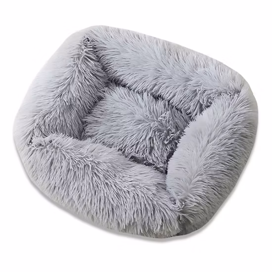 Cuccia rettangolare per cani in peluche super morbida